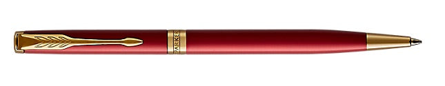 Parker Sonnet RED  Lacquer Gold Tone Ballpoint