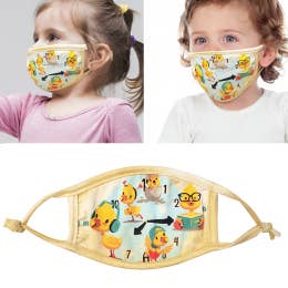 Toddler Face Masks  Yellow Ducks (made in USA) non medical