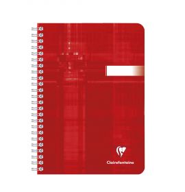Clairefontaine - Classic Notebook - Wirebound - Lined - 96 Sheets - 6 x 8 1/4" - Red