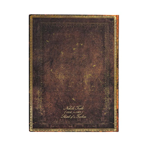 TESLA, SKETCH OF A TURBINE ULTRA FLEXIS JOURNAL by Paperblanks (7" x 9" x 3/4")