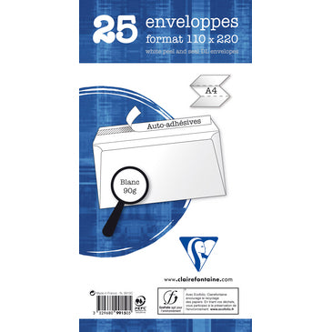 114x162mm 90gsm envelope packed 25s