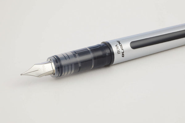 Blade Fountain Pen by Itoya, BLUE ink, fine, disposable