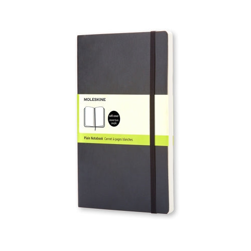Moleskine Classic Notebook Pocket Size 3.5" x 5" PLAIN SOFTcover BLACK