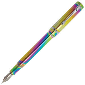 Conklin Duragraph Special Edition PVD Rainbow Fountain Pen w/ JoWo Nib