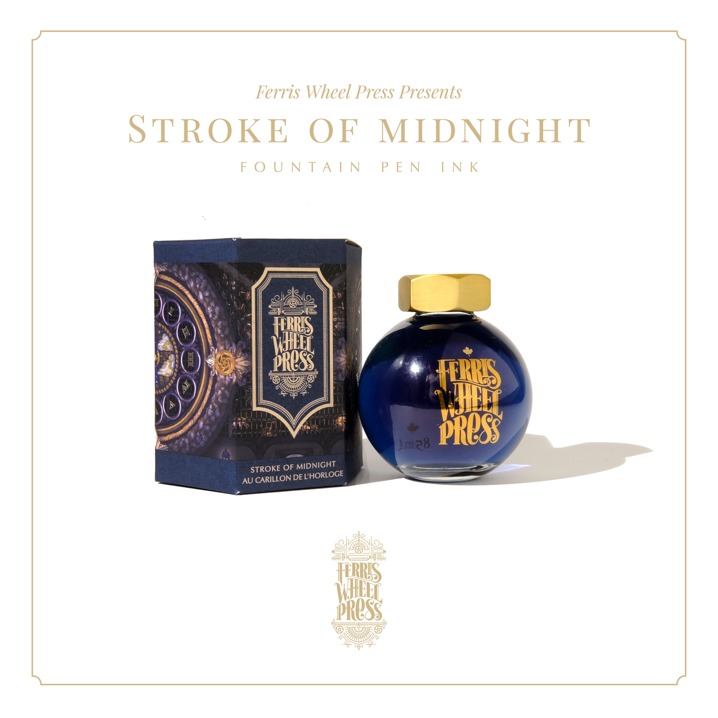 Stroke of Midnight Shimmer Ferris Wheel Press 85ml Ink