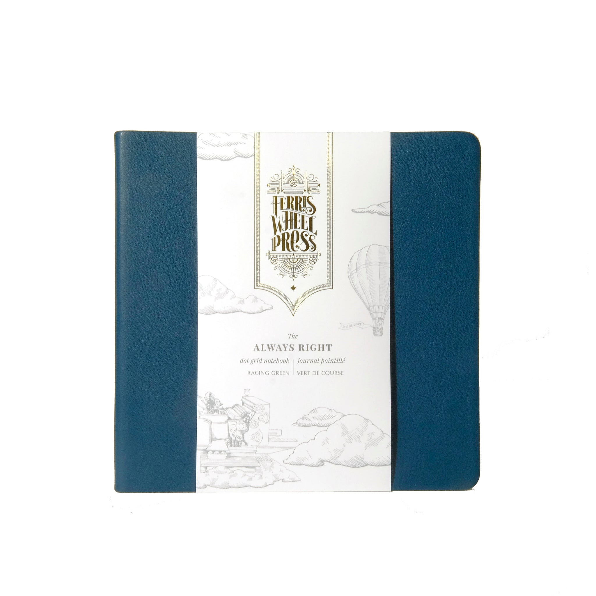 Always Right Fether Racing Green Notebook by Ferris Wheel Press