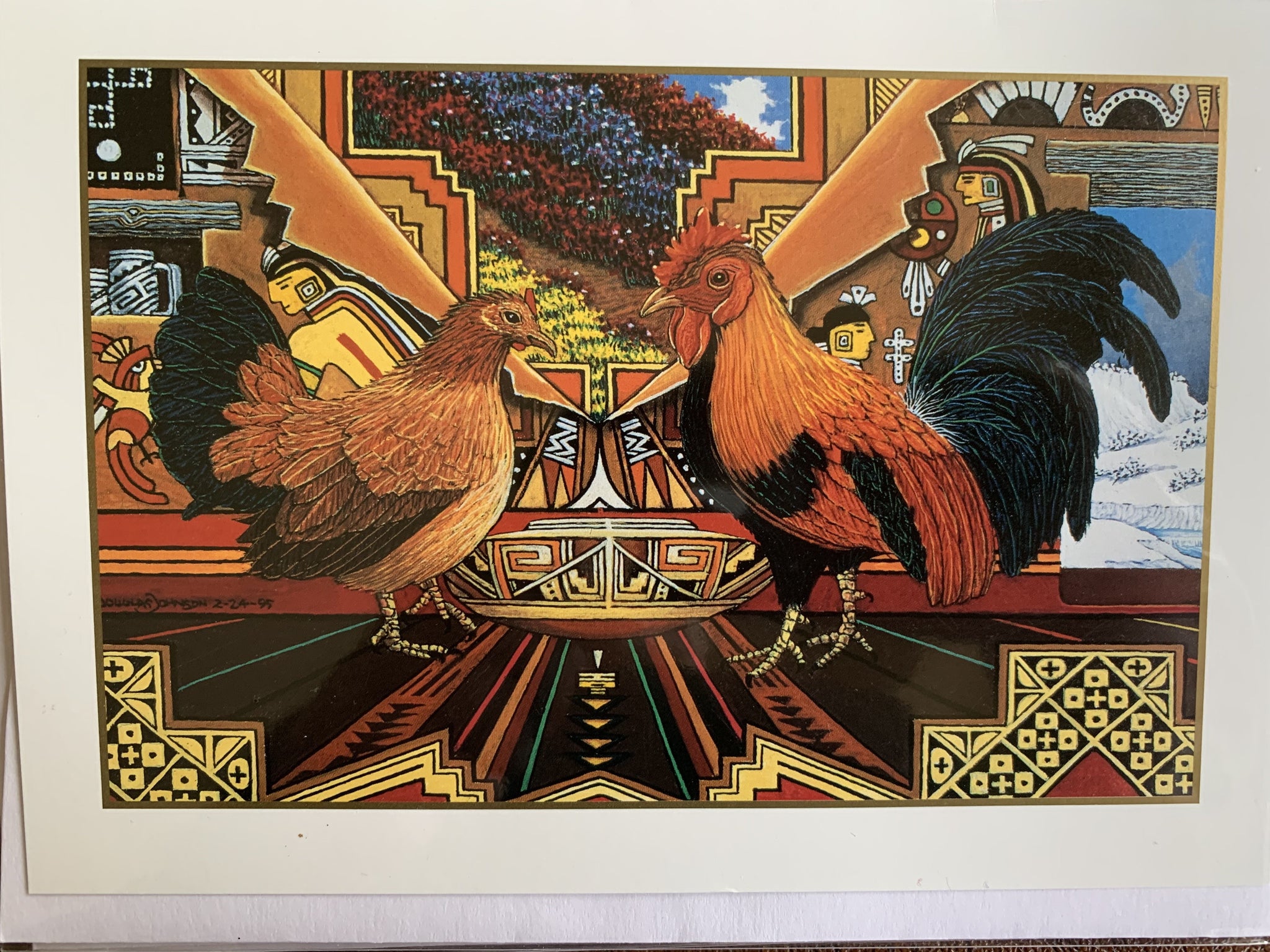 Chickens by Douglas Johnson (choose boxed or single cards)