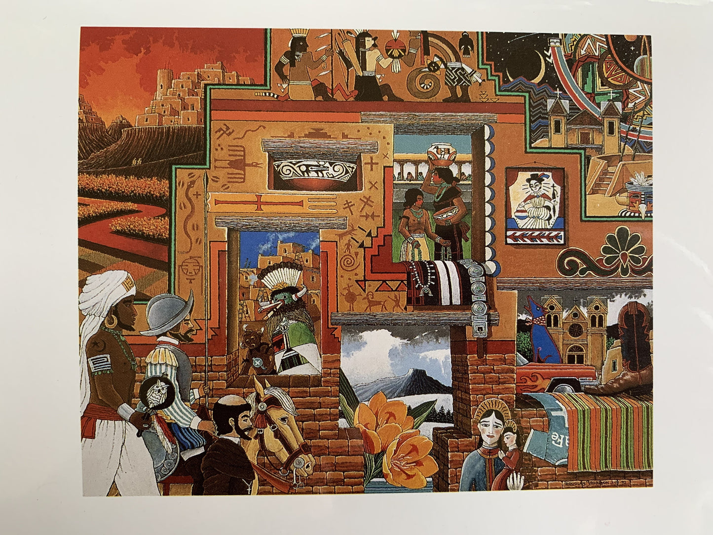 Santa Fe Fantasy, 1992 by Douglas Johnson (choose boxed or single cards)