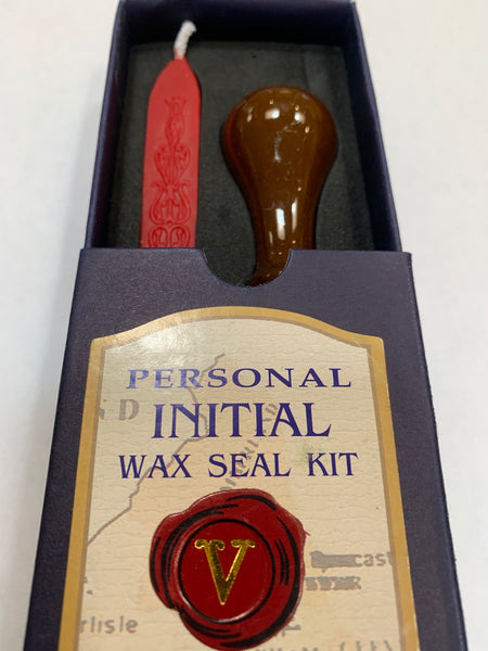 Wax Seal Kit, Personal Initial Stamp