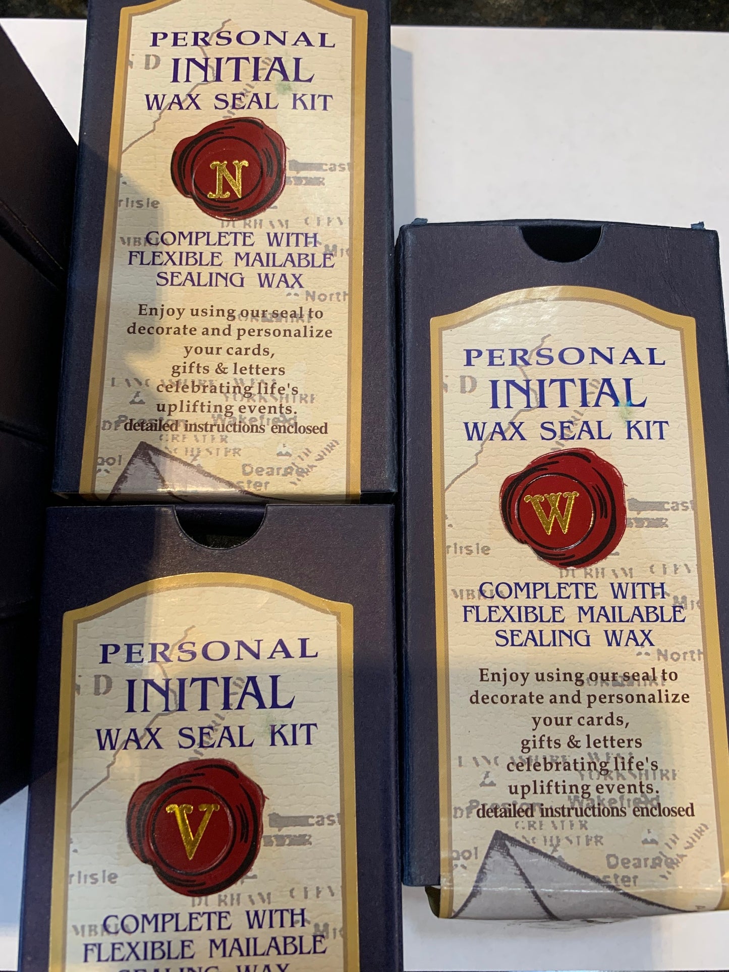 Wax Seal Kit, Personal Initial Stamp