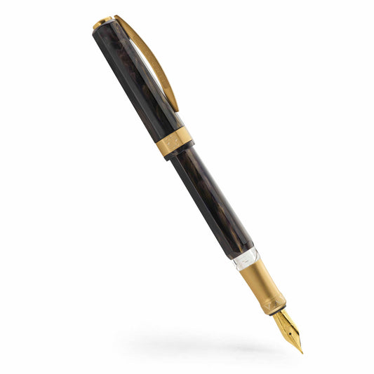 Visconti Opera Gold Black Fountain Pen, Fine Nib