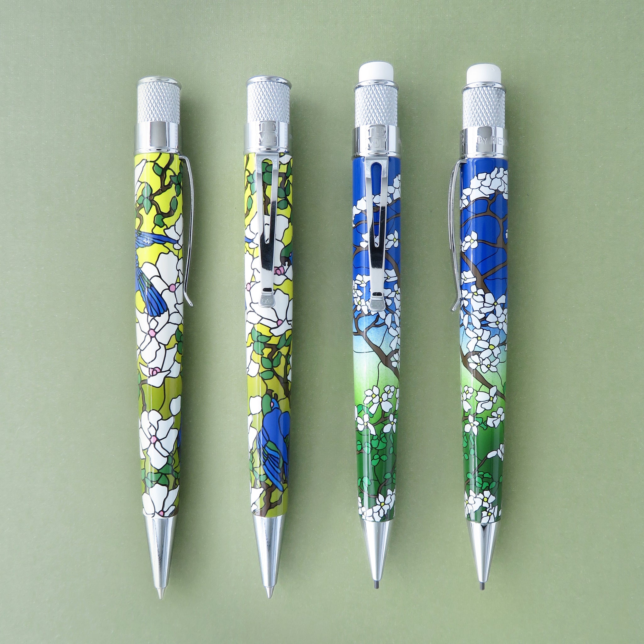 Louis C. Tiffany Favrile Parrots & Dogwood - Pen and Pencil Set Metropolitan Museum of Art coming Mid November 2022
