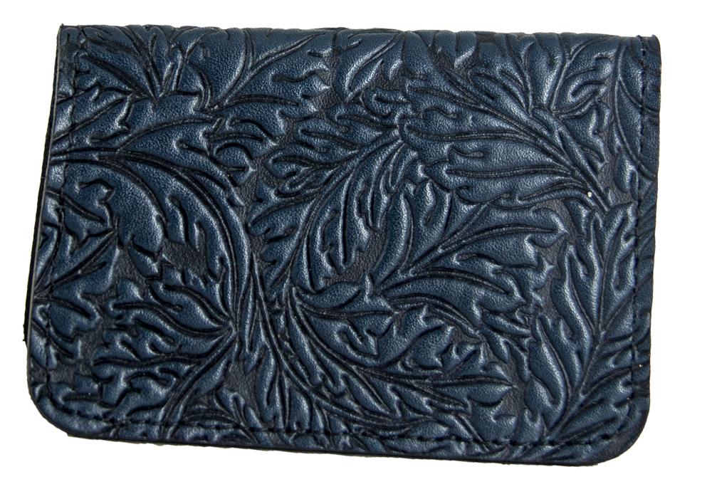 Oberon Card Holder. Acanthus  in Navy