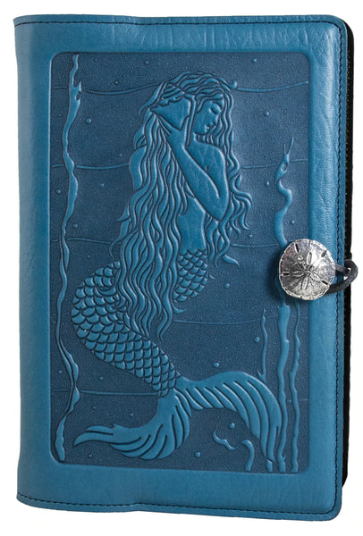 Oberon Original Journal Shell Mermaid in Teal (6x9inches)