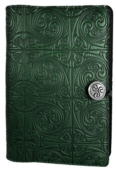 Oberon Original Journal TRISKELION KNOT IN GREEN or Navy (6x9inches)