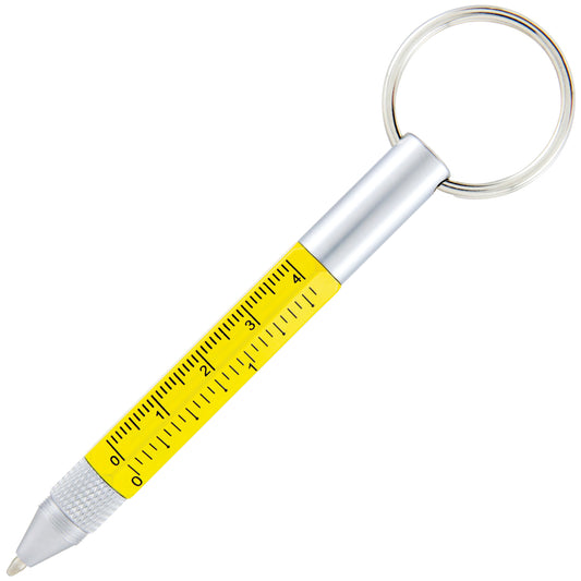MONTEVERDE USA TOOL KEYCHAIN BALLPOINT PEN YELLOW