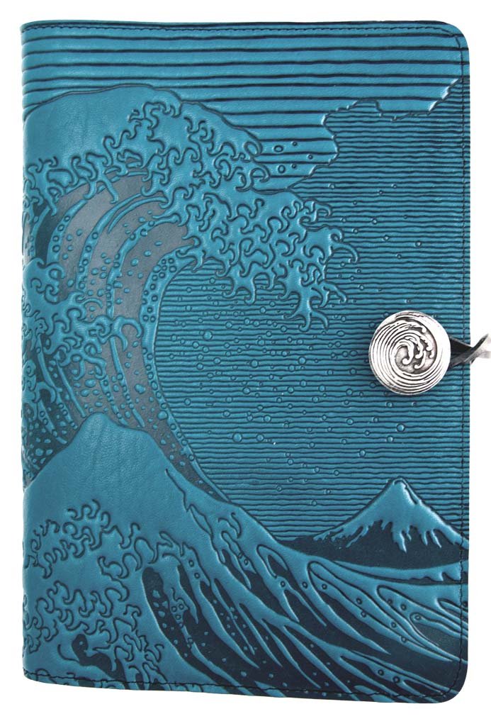 Oberon Original Journal HOKUSAI WAVE in Sky  Blue (6x9inches)