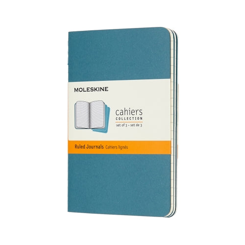 Moleskine CAHIERS JOURNAL POCKET Size 3.5" x 5.5" RULED SOFTcover GRAY ONLY