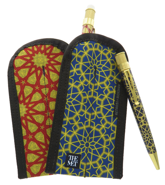 Geometric DOUBLE Pen Sleeve, by Rickshaw to match "THE MET" pens