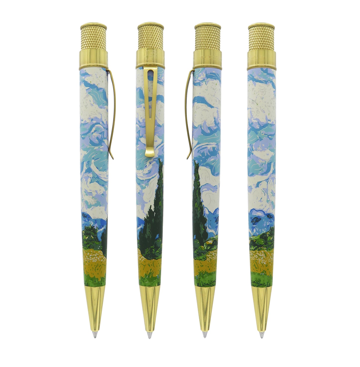 Van Gogh Wheat Fields & Cypresses Rollerball from Retro 51