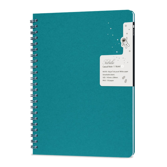 Nebula Note Casual, Ruled, Turquoise