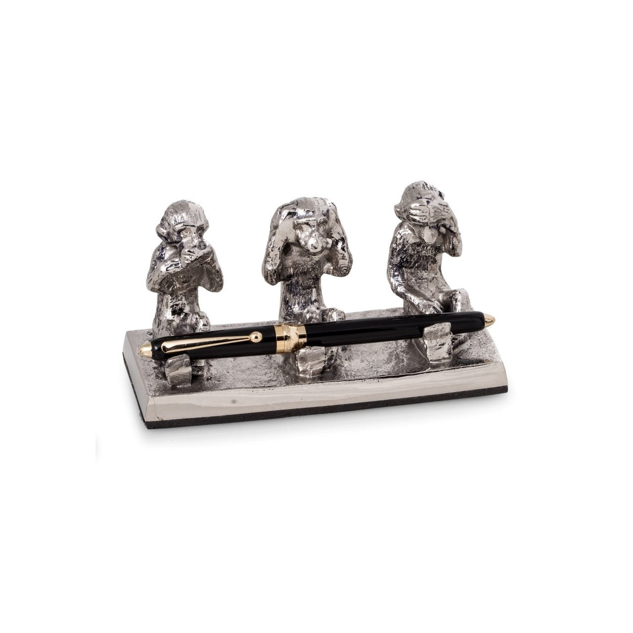 3 Monkey Pen Holder "See, Hear, Speak No Evil"