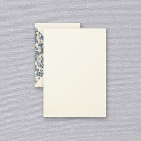 Blue Florentine Half Sheet  20 sheets / 20 lined envelopes by Crane