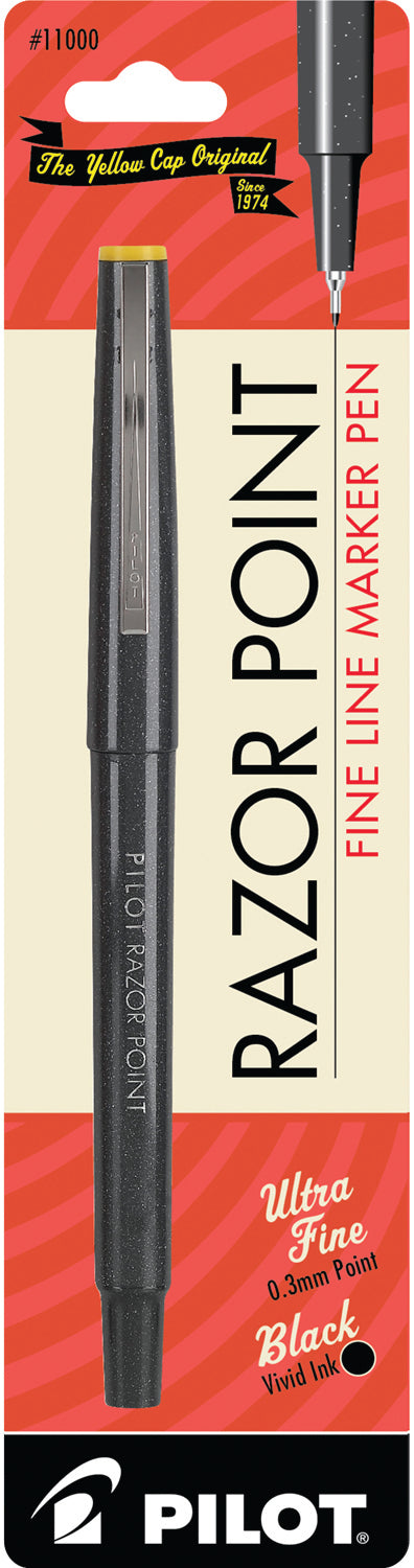 Pilot Razor Point Fine Line Marker Pen Ultra Fine 0.3mm Black Vivid Ink