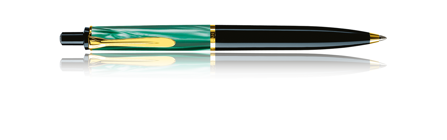 Classic 200 Green Marbled Ballpoint