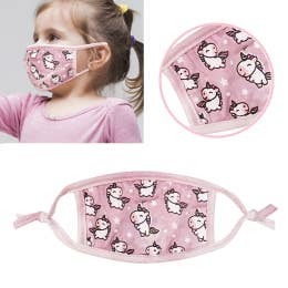 Toddler Face Masks  Pink Unicorns (made in USA) non medical
