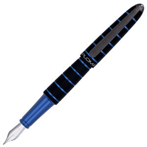 Diplomat Elox Ring Black/Blue Fountain Pen (extra fine nib)