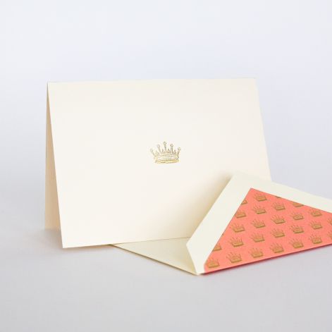 Downton Abbey Crown Note  10 notes / 10 lined envelopes BY CRANE