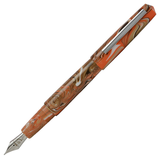 Tibaldi Infrangible Bloom Ginger Beige Resin Fountain Pen FINE NIB