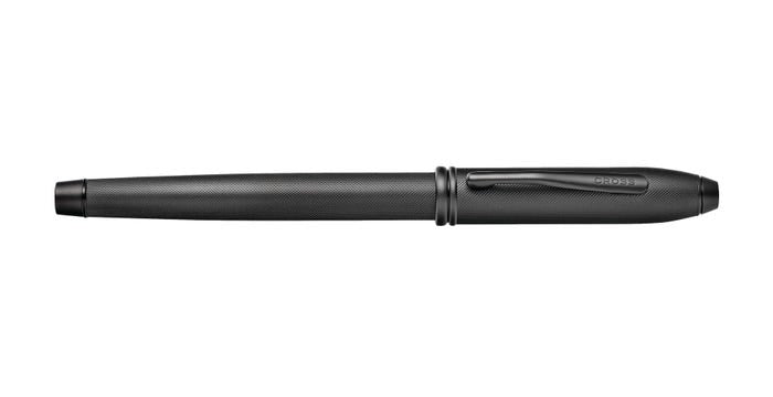 Cross Townsend Fountain Pen Black PVD Micro Knurl