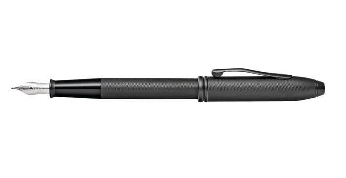 Cross Townsend Fountain Pen Black PVD Micro Knurl