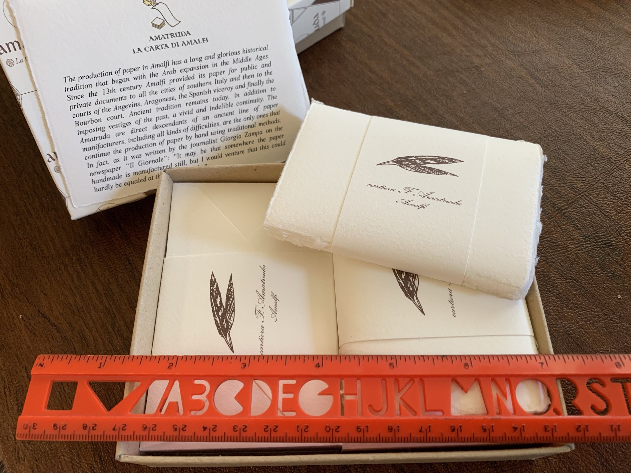 Amalfi Box of 50 Flat Single Cards/Envelopes 4 1/4" x 2 3/4" by Amatruda