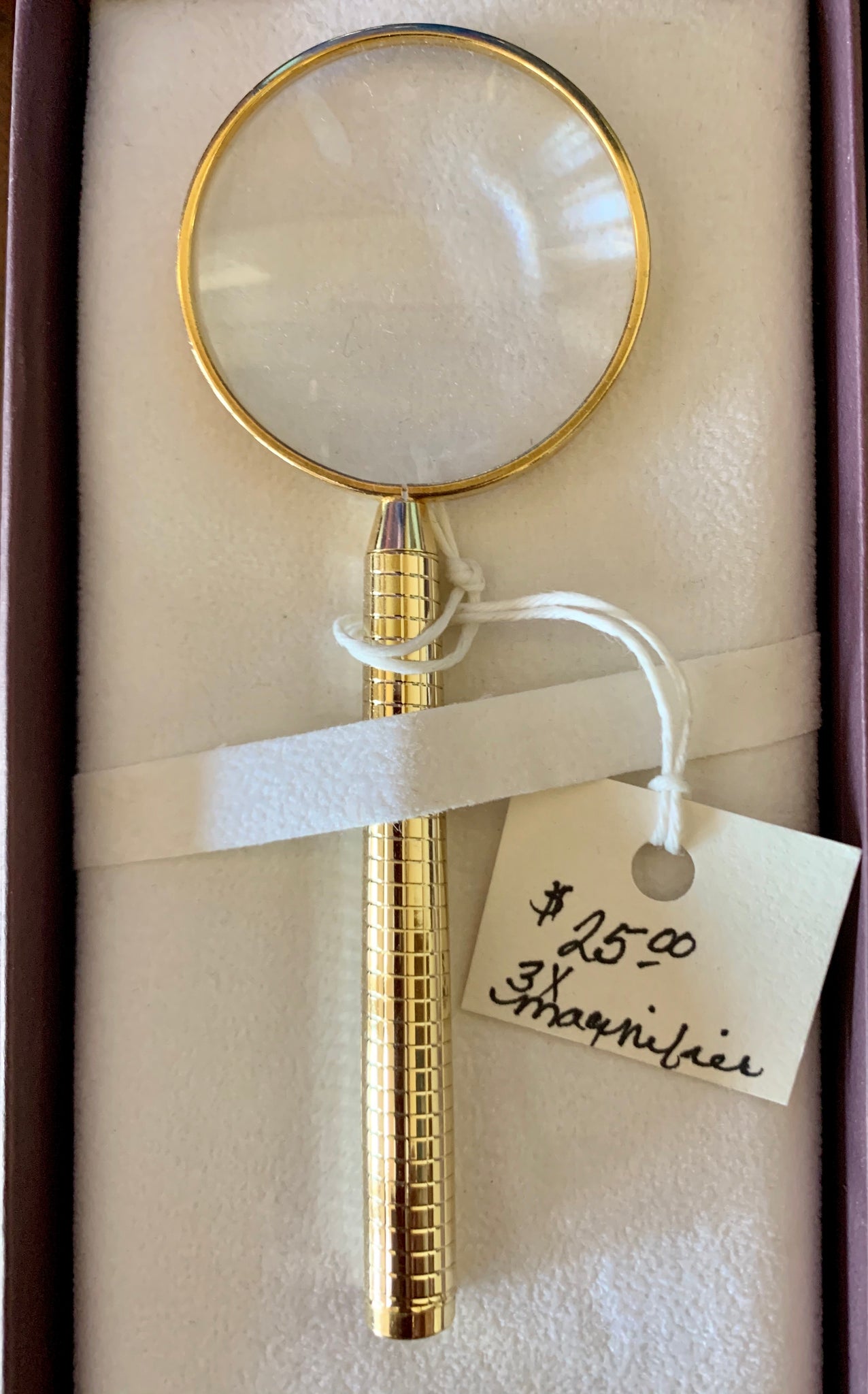Gold Glass Magnifier