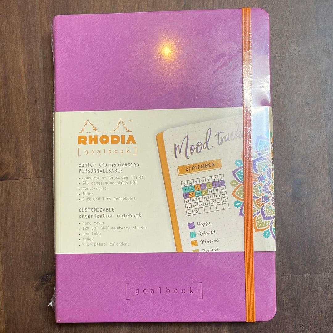#1187/81 Rhodia Hardcover Goalbook, A5, Dot, 120 Sheets, Lilac