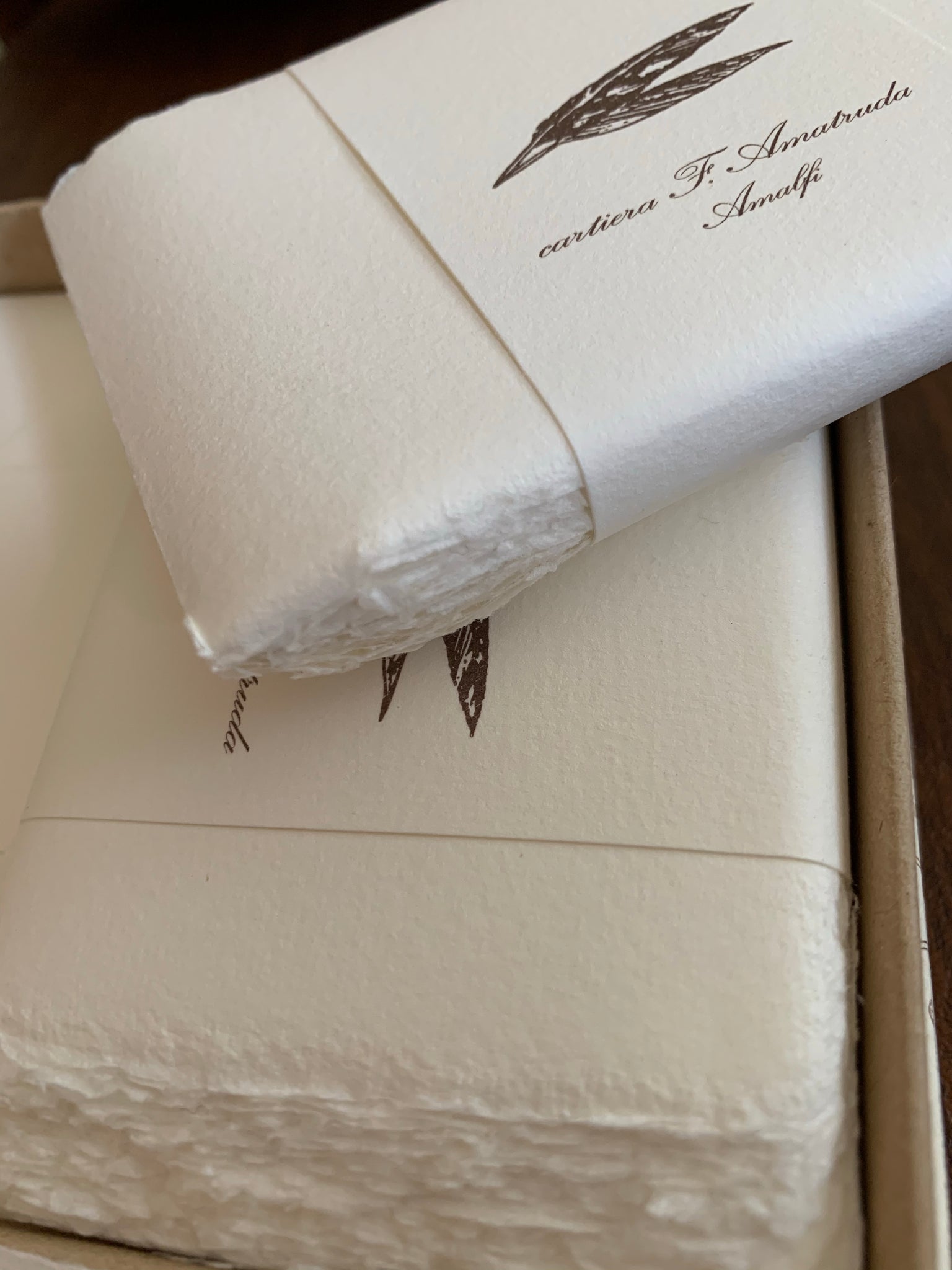 Amalfi Box of 50 Folded Cards/Envelopes 4 1/4" x 2 3/4" by Amatruda