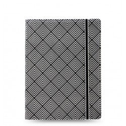Filofax Notebook Impressions Black/White Deco A5