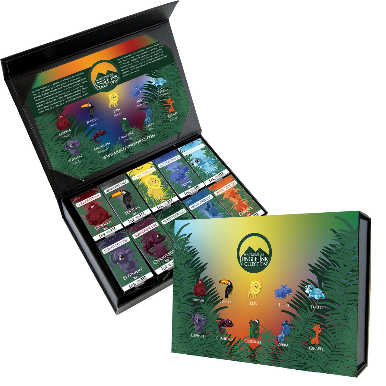 Monteverde USA® Jungle Ink Collection™ 10pc Ink Gift Set