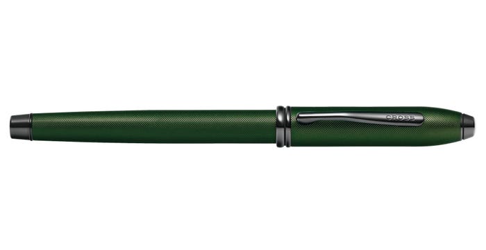 Townsend Matte Green PVD Micro-knurl Fountain Pen