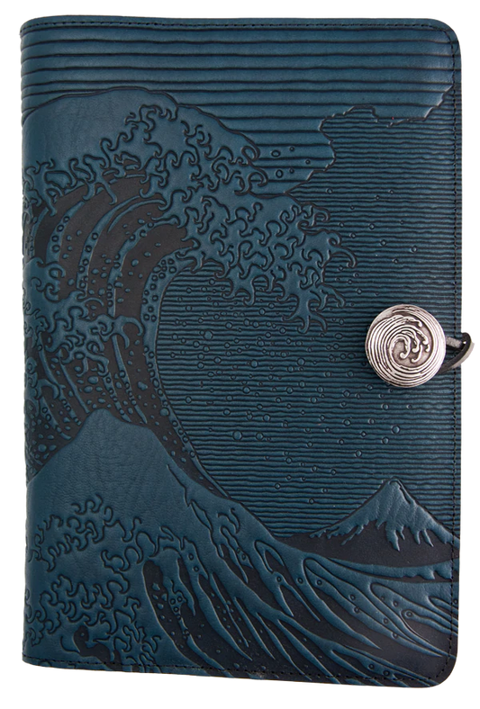 Oberon Original Journal HOKUSAI WAVE in Navy (6x9inches)