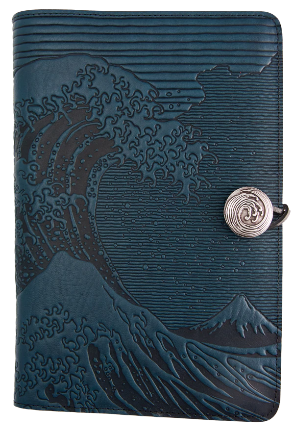 Oberon Original Journal HOKUSAI WAVE in Navy (6x9inches)