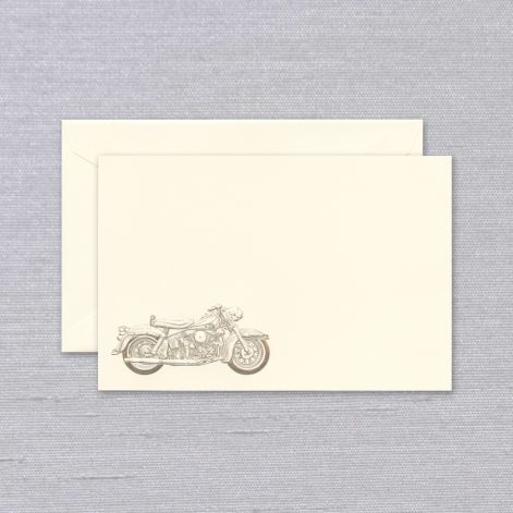 Crane Engraved Motorcycle Card