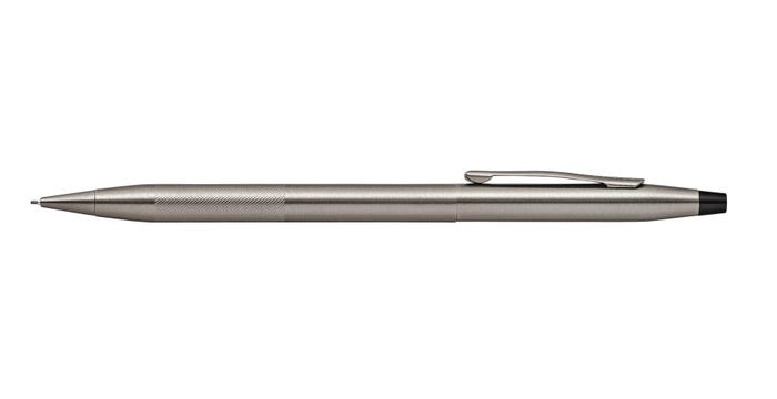 CROSS CLASSIC CENTURY TITANIUM GRAY PEN AND PENCIL SET WITH MICRO-KNURL DETAIL