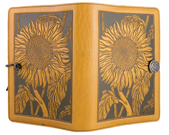 Oberon Original Journal Sunflowerin Marigold or Saddle (6x9inches)