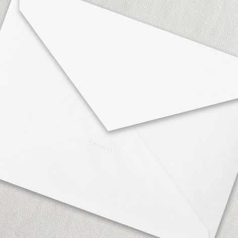 Pearl White Kent Envelope by Crane