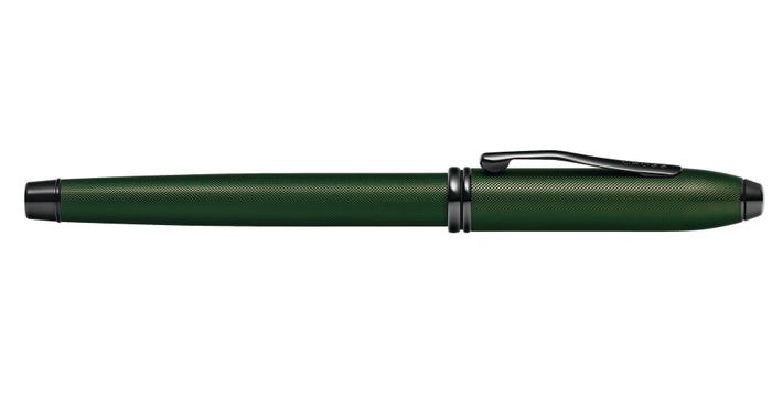 Townsend Matte Green PVD Micro-knurl Fountain Pen