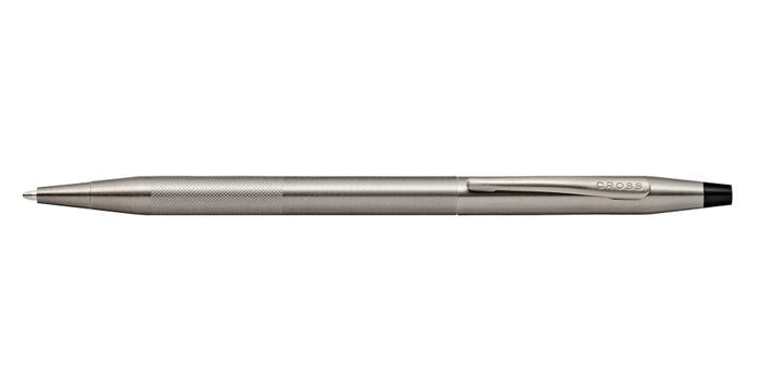 Cross Classic Century Titanium Gray PVD Ballpoint Pen with Micro-Knurl Detail